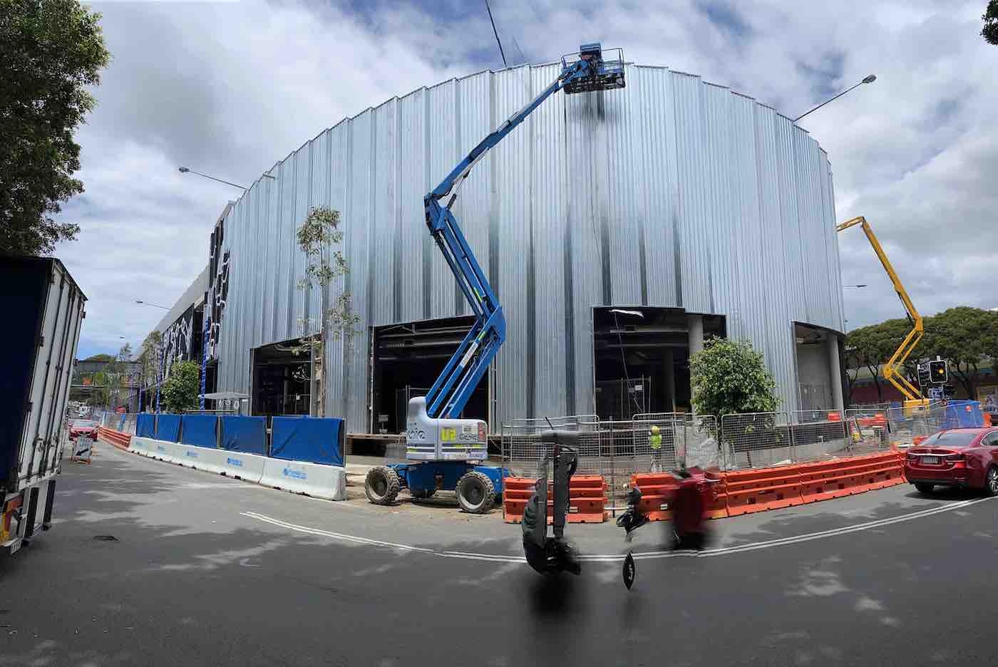 Metal Roof Contracting - Marrickville Metro Shopping Centre - Progress is well underway at Marrickville Metro for roofing and walling, on target for completion by